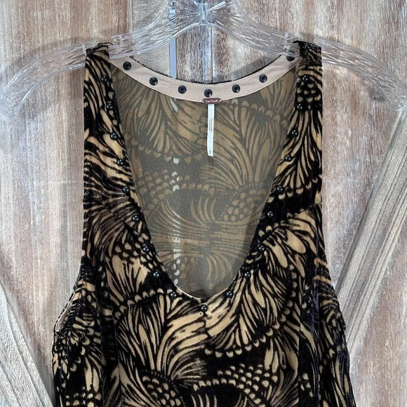 Free People Ellie Burnout Velvet Mini Dress - Picture 6 of 9